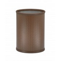 14" San Remo Pinecone Oval Metal Wastebasket